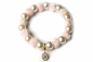 Preview: Luxuriöse Perlenkette für Hunde in rosa: Plüsch Halskette mit Teddy Charm